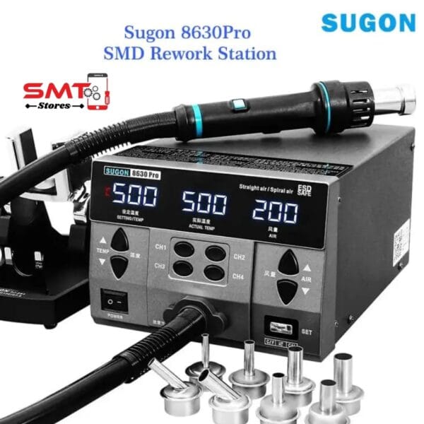 SUGON 8630Pro Hot Air Gun Digital Display - Image 2